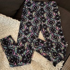 EUC VICTORIA SECRET VSX SPORT FULL LENGTH LEGGINGS SIZE S/P Multi Color